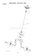 Steering Diagram and Parts List for WE261 2011-02 - 96022000801 Weed Eater Lawn Tractor